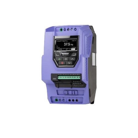 Invertek Drives 5.5 kW 7.5 HP, 14 A; Size 3, IP20;IV: Three Phase, 380-480 V;OV: Three Phase, 380-480 V ODV-3-340140-3F12-MN